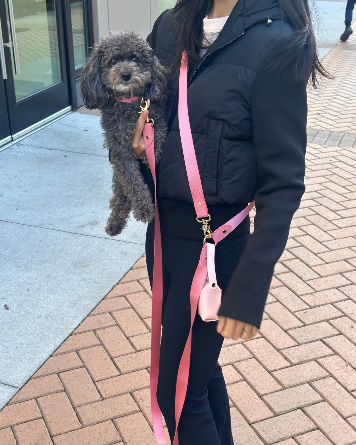 Crossbody Leash - Baby Pink