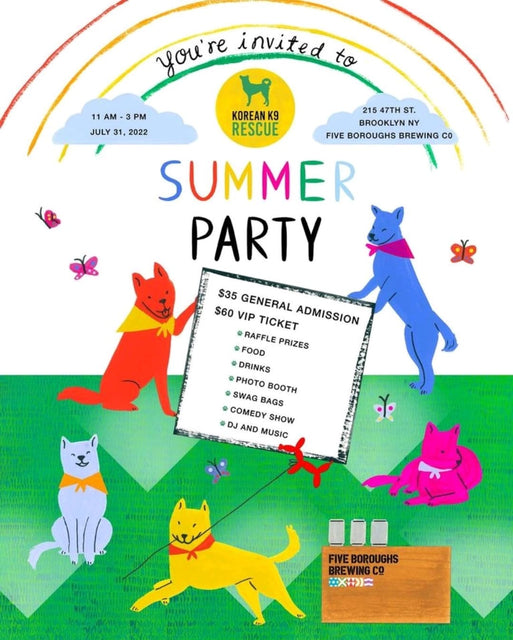 Come Join Us at Summer Party with K9 Rescue