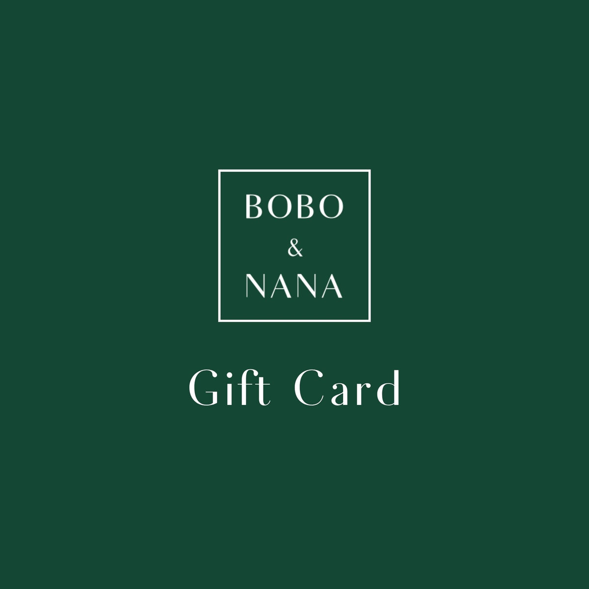 BOBO & NANA gift card, delivered by email